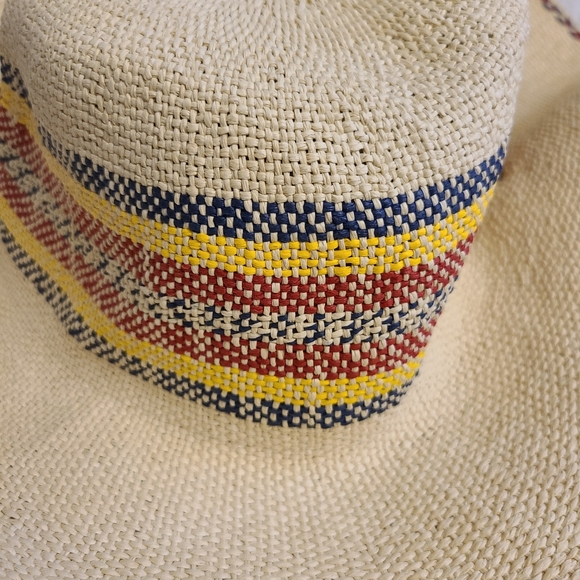 Scala Collezione Floppy Japanese Straw Hat with Leather Chin Strap - Picture 3 of 9